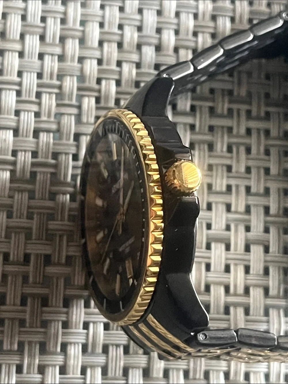 Armitron Black and Gold Two-Tone Men's Watch